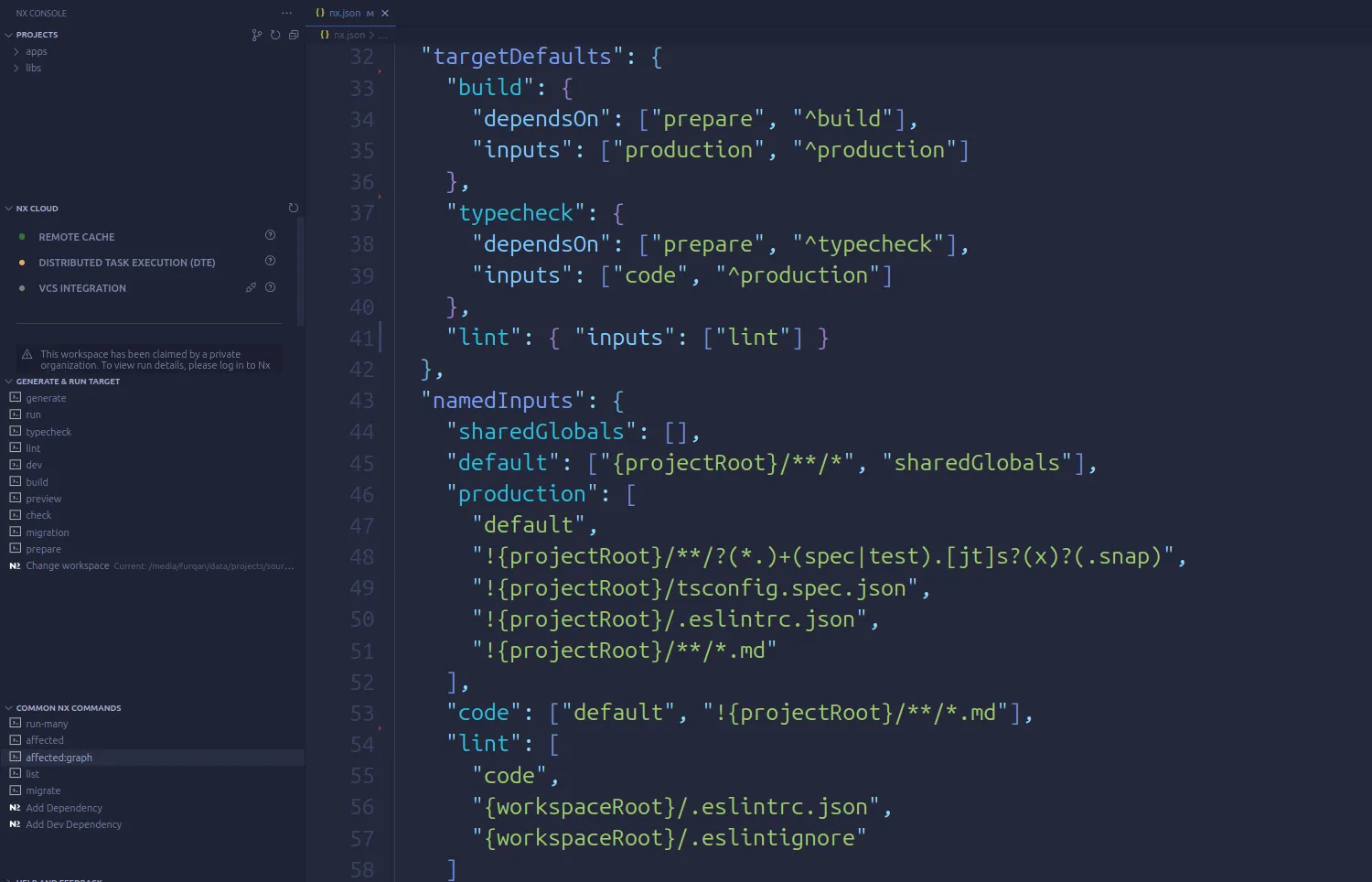 Nx Fine-Tuning Task Execution