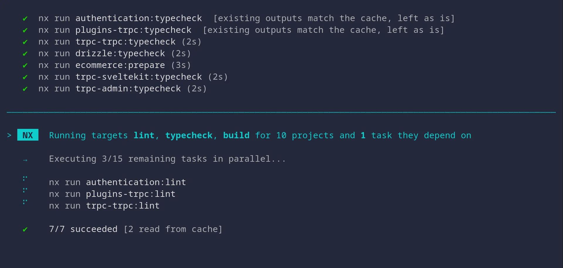 Nx Parallel Task Execution