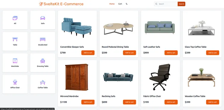 SvelteKit E-commerce