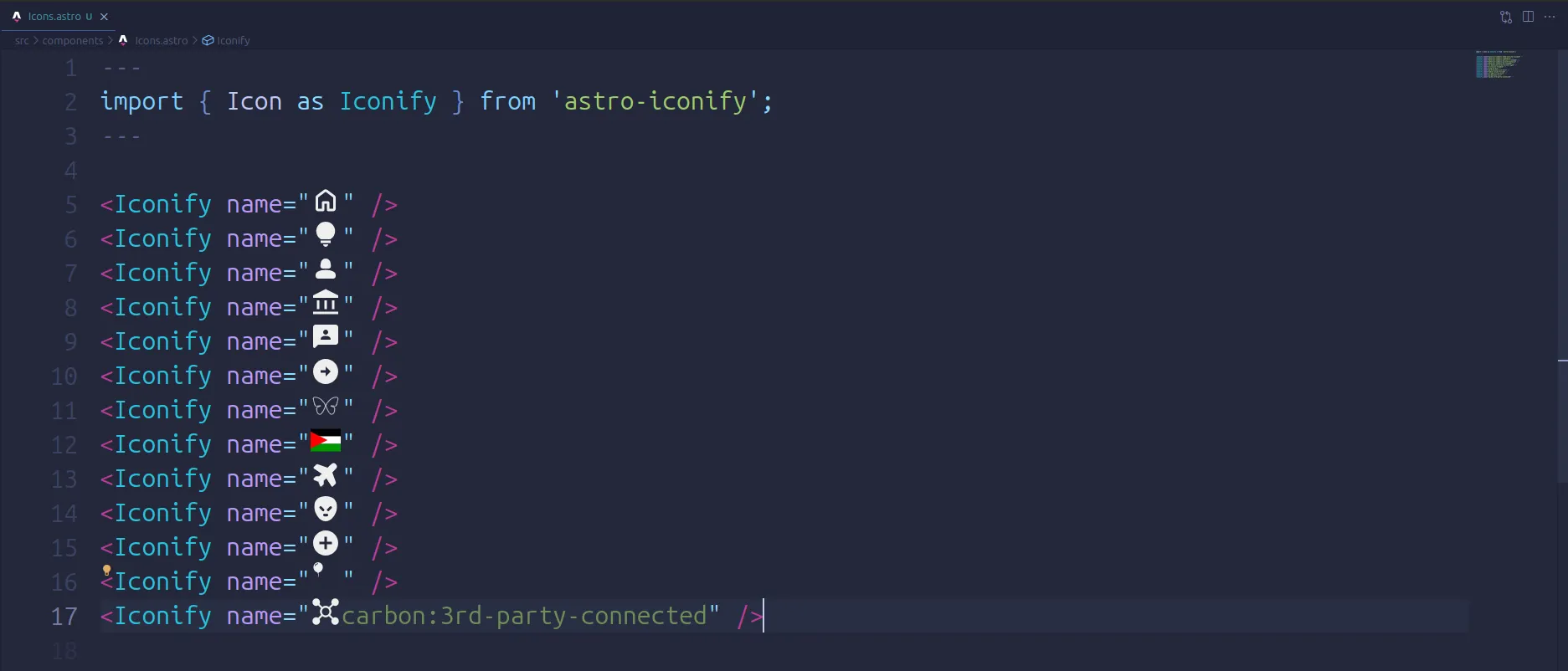 VSCode Iconify Preview